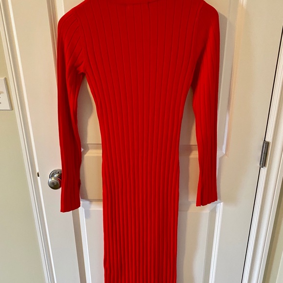 H&M Red Sweater Dress - Picture 2 of 5